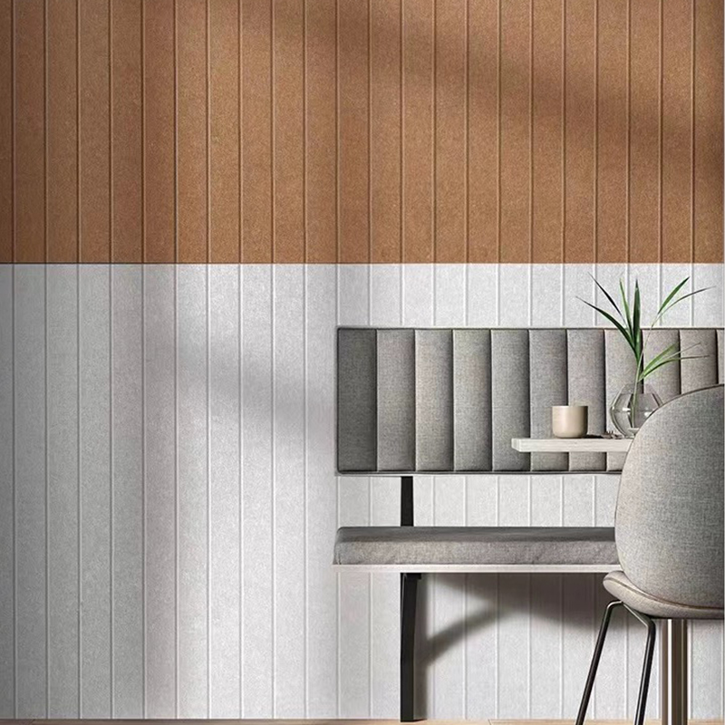 পুনর্ব্যবহৃত ECO উপাদান 100% পোষা অনুভূত পলিয়েস্টার ফাইবার অ্যাকোস্টিক প্যানেল নিঃশব্দ শিখা প্রতিরোধী প্রাচীর শাব্দ প্যানেল শীট উত্পাদন