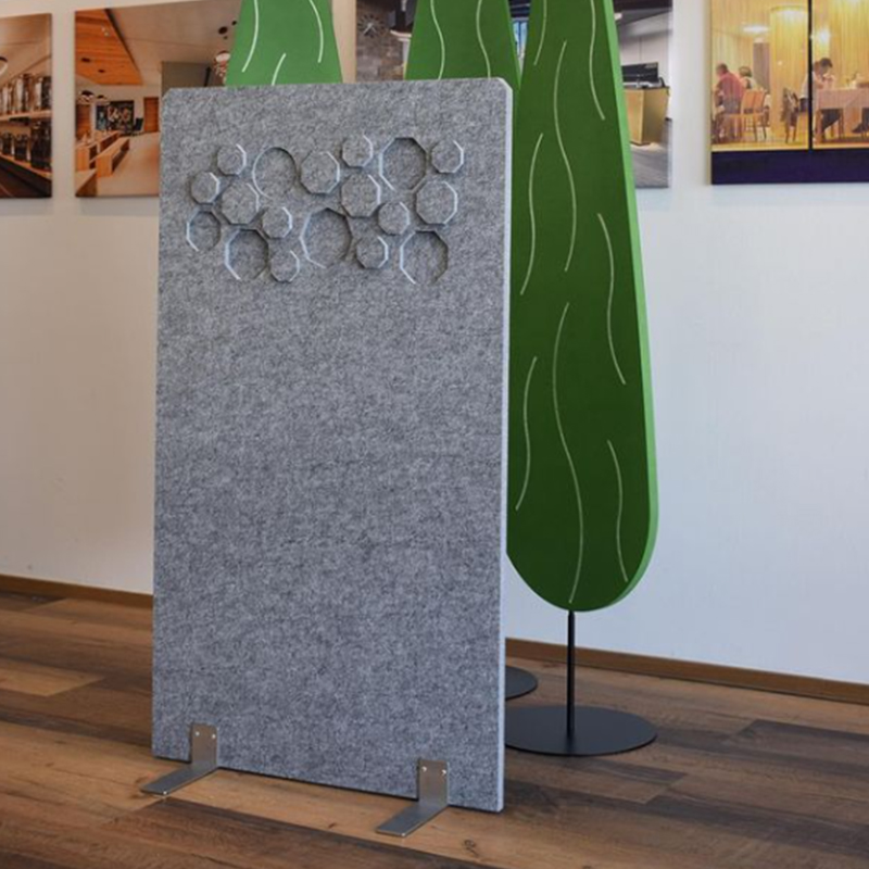 অফিস পার্টিশন রুম ডিভাইডার ফ্যাব্রিক মোড়ানো বাণিজ্যিক ইন্টেরিয়র ডিজাইনের জন্য পরিবেশ বান্ধব অ্যাকোস্টিক প্যানেল