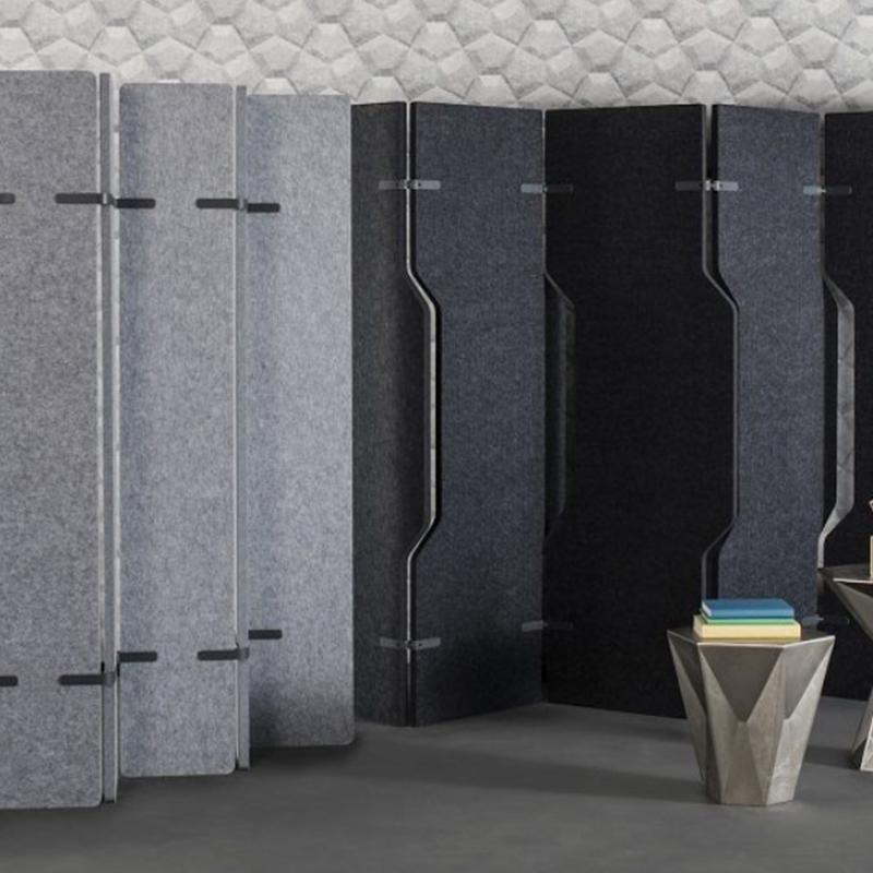 উচ্চ মানের ইকো-ফ্রেন্ডলি অফিস পার্টিশন চলমান পাতার আকৃতির রুম ডিভাইডার উচ্চ শব্দ শোষণ কাস্টমাইজযোগ্য আধুনিক ডিজাইন