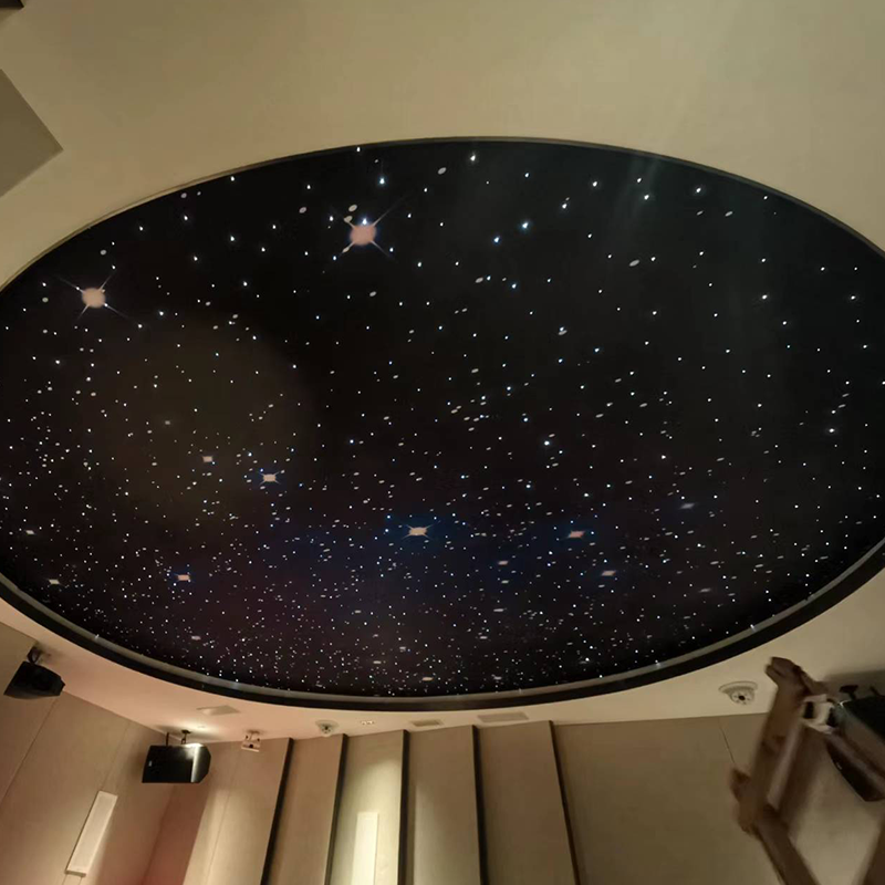কেটিভি অডিও-ভিজ্যুয়াল রুমের জন্য আধুনিক স্টার টপ সিলিং লাইট বার অপটিক্যাল ফাইবার স্কাই স্টার ডেকোরেটিভ প্রজেক্টর লাইট ডাইরেক্ট