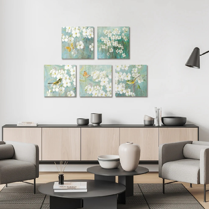 আধুনিক স্টাইল হিট ট্রান্সফার অ্যাকোস্টিক প্যানেল মুরাল - এইচডি, সাউন্ড-শোষণকারী, বেডরুম/লিভিং রুমের জন্য