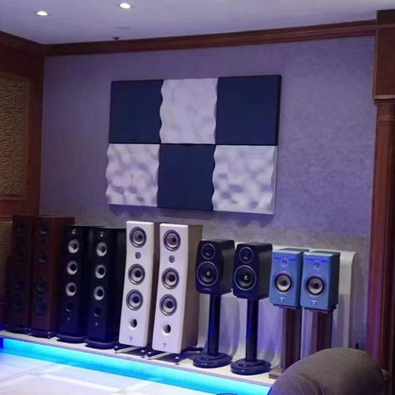 হল অ্যাপ্লিকেশন গ্রাফিক ডিজাইনের জন্য আধুনিক 3D রঙিন অ্যাকোস্টিক সাউন্ড ডিফিউজার প্যানেল আলংকারিক সিলিং ওয়াল ডিজাইন উপলব্ধ