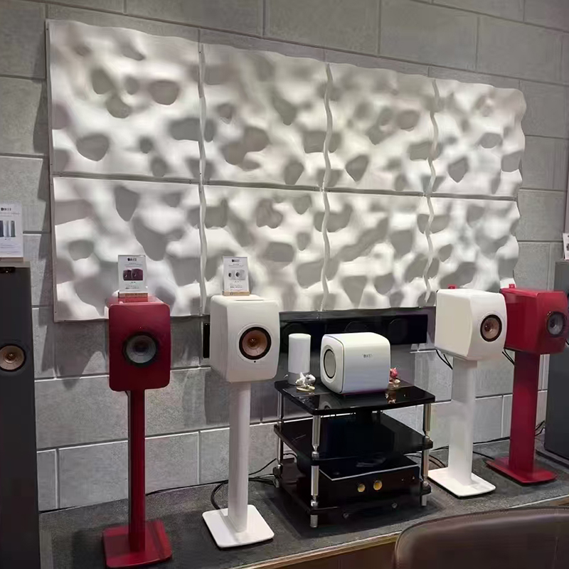 হল অ্যাপ্লিকেশন গ্রাফিক ডিজাইনের জন্য আধুনিক 3D রঙিন অ্যাকোস্টিক সাউন্ড ডিফিউজার প্যানেল আলংকারিক সিলিং ওয়াল ডিজাইন উপলব্ধ