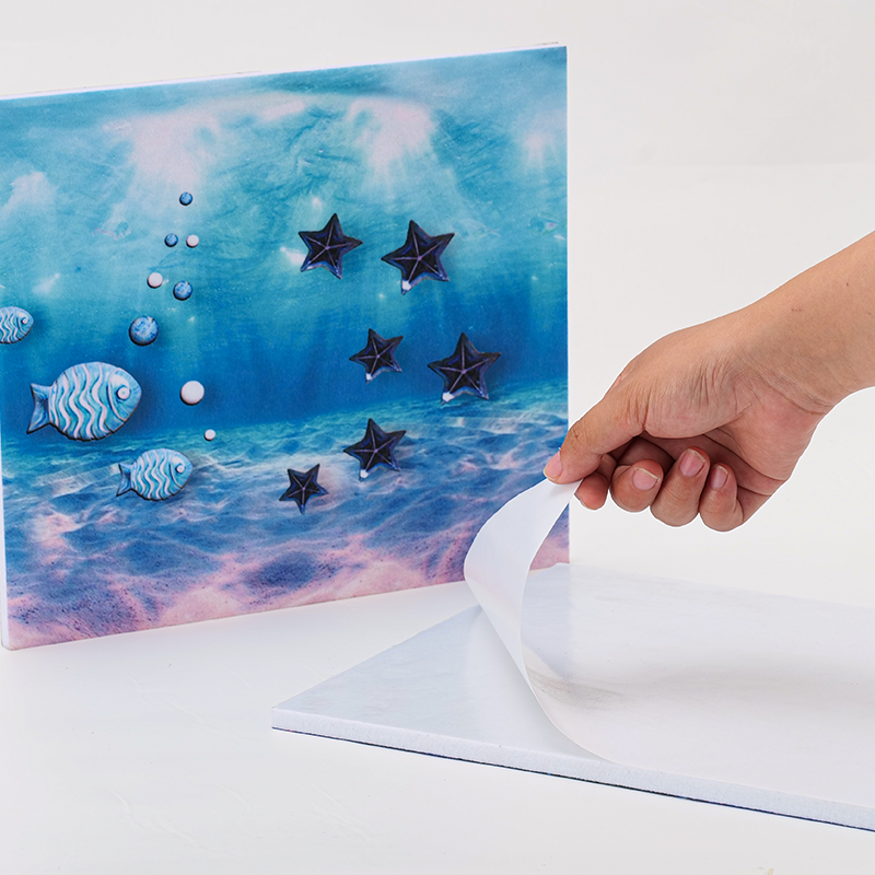 হালকা কাস্টম হিট ট্রান্সফার মুরাল প্যানেল - মুদ্রণযোগ্য, স্ব-আঠালো, করিডোরের জন্য শব্দরোধী