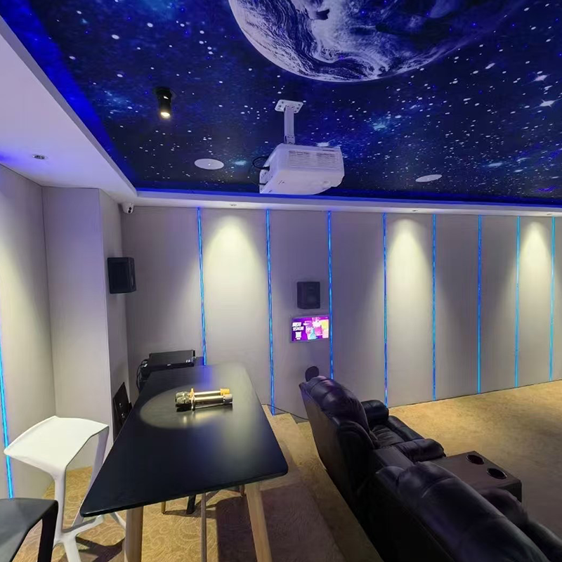 ফ্যাব্রিক-মোড়ানো শব্দ-শোষণকারী ওয়াল প্যানেল সহ অভ্যন্তরীণ নকশা, হোটেলগুলির জন্য উপযুক্ত