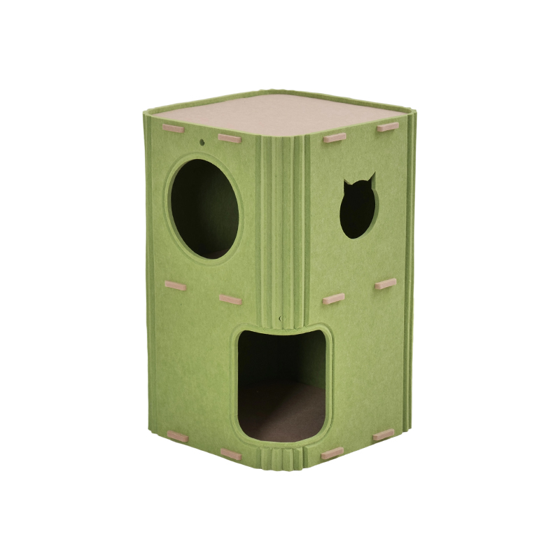 ইকো-ফ্রেন্ডলি অ্যাকোস্টিক প্যানেল ক্যাট বেড, শব্দ-শোষণকারী শব্দ-কমানোর বৈশিষ্ট্য সহ আধুনিক ডিজাইন, সহজ ইনস্টলেশন, বিড়ালের জন্য স্ক্র্যাচ-প্রেমময় পৃষ্ঠ, অ-দূষণকারী উপাদান, আরামদায়ক পোষা প্রাণীর রিট্রিট, শব্দ-সংবেদনশীল ফেলাইনের জন্য আদর্শ, টেকসই বিড়াল আশ্রয়।